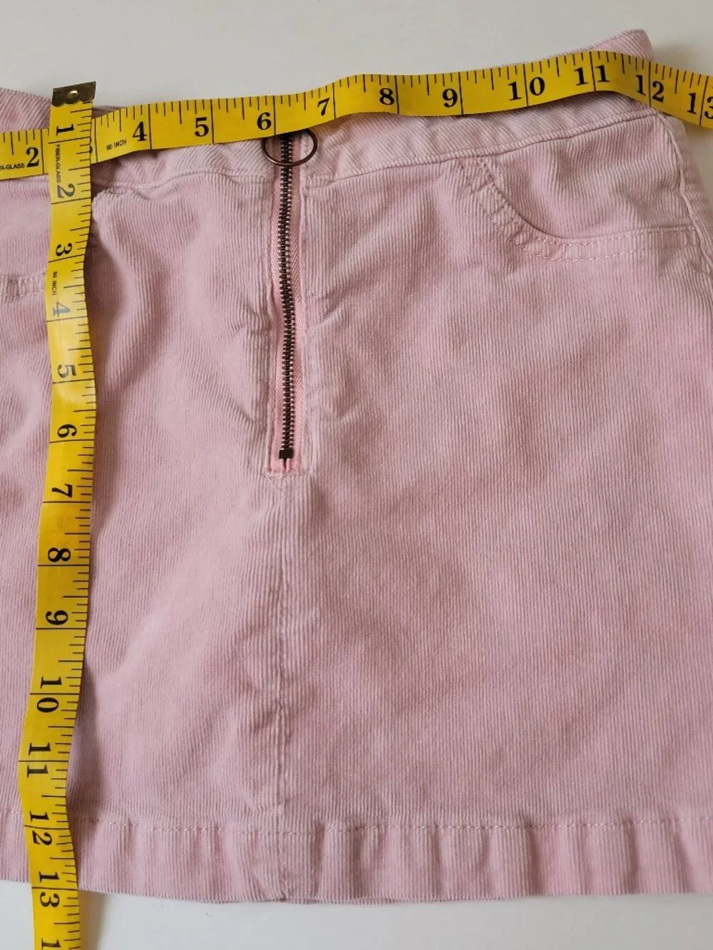 Justice Girls Corduroy Skort Light Pink Branded Waistband Size 12